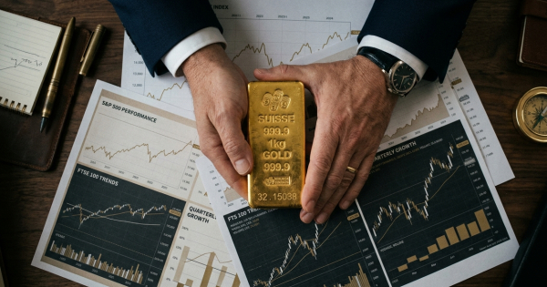 OURO AJUSTA OS LUCROS QUE SUPERARAM 2% DA SESSÃO ANTERIOR.