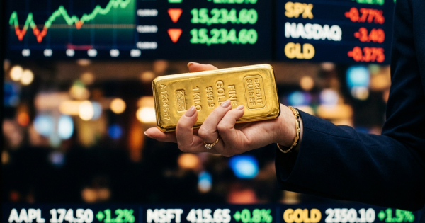 INVESTIDORES E BANCOS MUNDIAIS CONTINUAM NA PROCURA DE OURO PARA ESCAPAR DA INCERTEZA.
