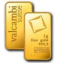 barra de ouro valcambi