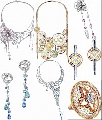 Coleção de jóias de luxo de Louis Vuitton