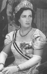 The Countess of Barcelona at the coronation of Queen Elizabeth II
