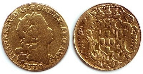 Moedas - D. João V - Meio Escudo 1730