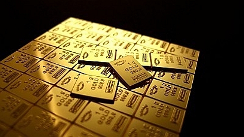 quadrado de tablete em ouro