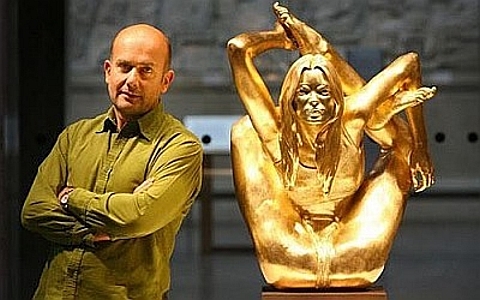 Estátua de ouro de Kate Moss