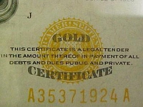 certificado de ouro