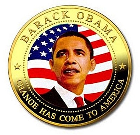 Moeda de ouro Barack Obama