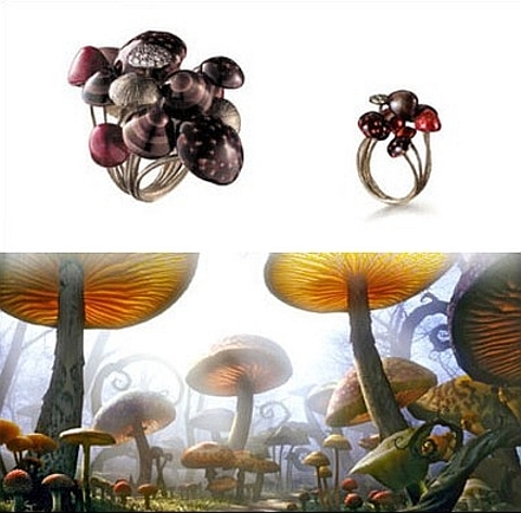 Jóias Alice no país das maravilhas