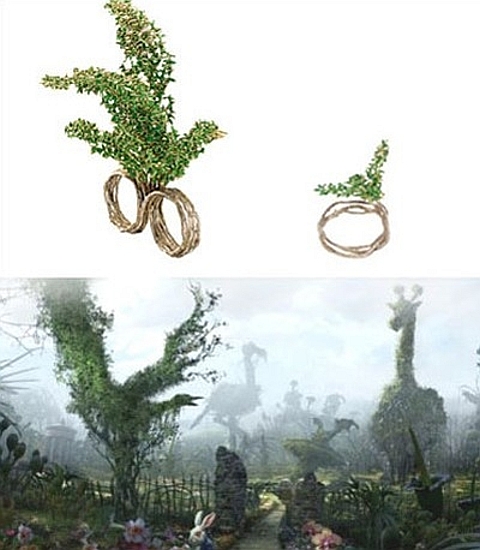 Jóias Alice no país das maravilhas