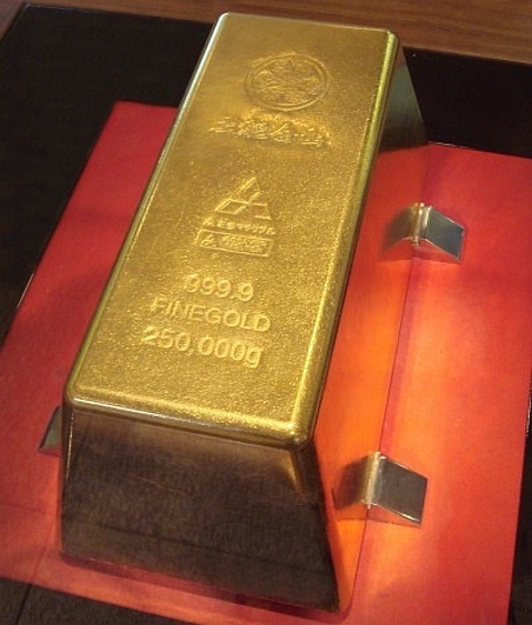 A maior barra de ouro do mundo