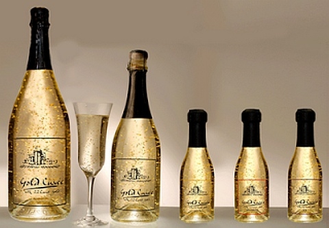 Gold infused Champagne